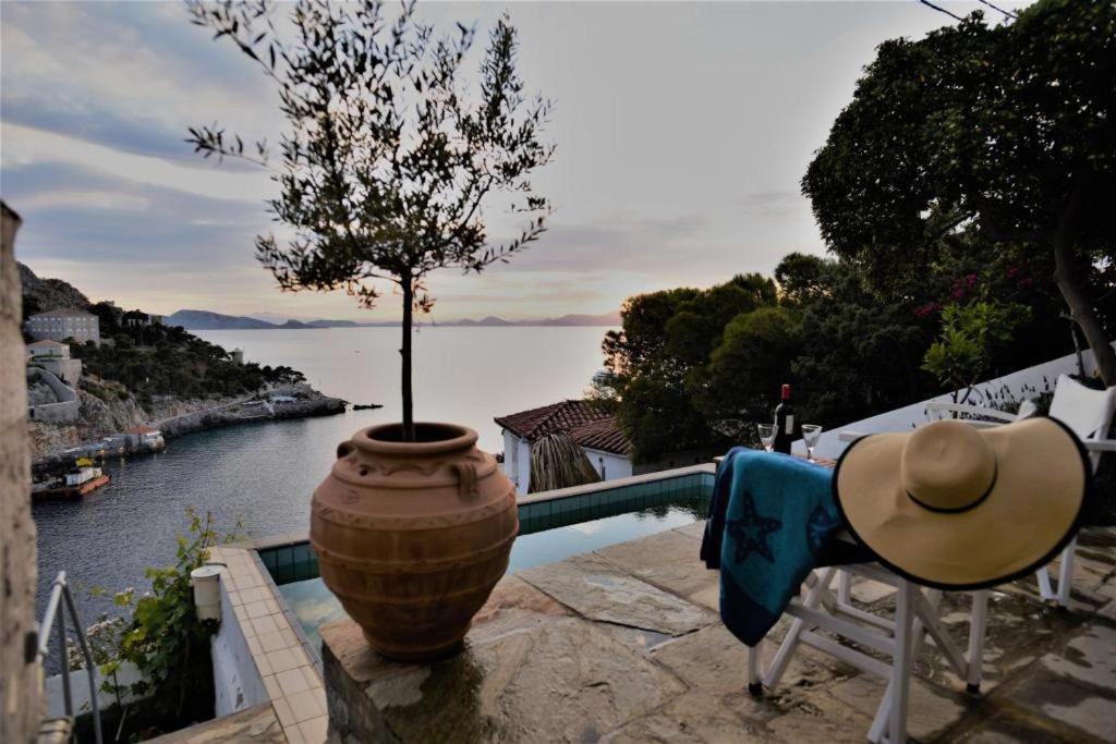 Villa Sunset Hydra Bagian luar foto